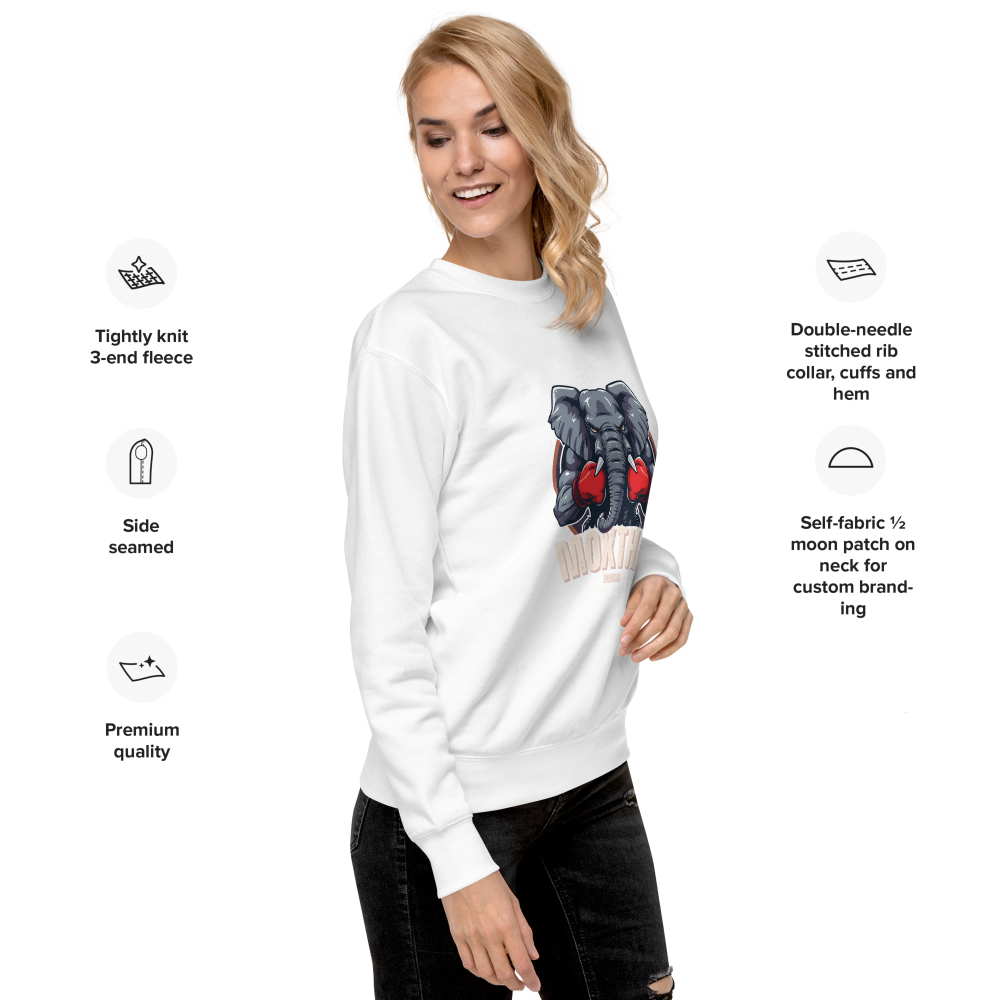Sweatshirt premium MOX THAI Boxing 2025‑2026 – Image 4
